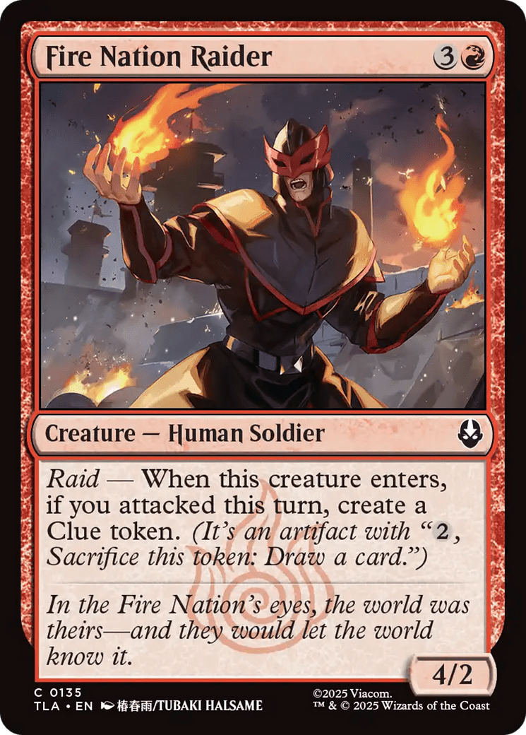 Fire Nation Raider [Avatar: The Last Airbender] MTG Single Magic: The Gathering  | Multizone: Comics And Games