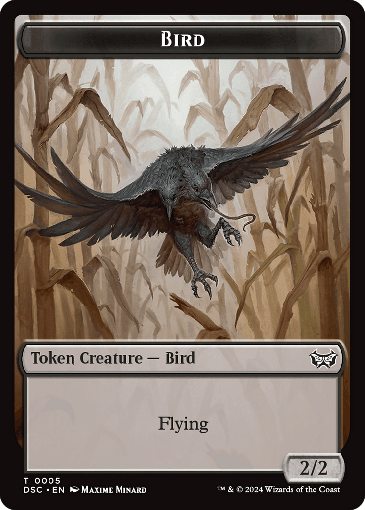 Demon // Bird Double-Sided Token [Duskmourn: House of Horror Commander Tokens] MTG Single Magic: The Gathering  | Multizone: Comics And Games