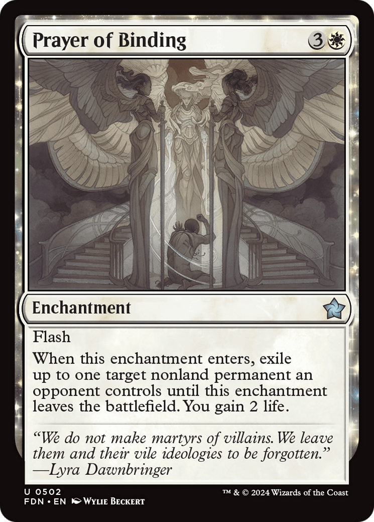 Prayer of Binding [Foundations] MTG Single Magic: The Gathering  | Multizone: Comics And Games