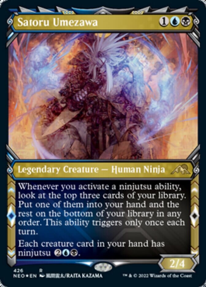 Satoru Umezawa (Showcase) (Foil Etched) [Kamigawa: Neon Dynasty] MTG Single Magic: The Gathering  | Multizone: Comics And Games