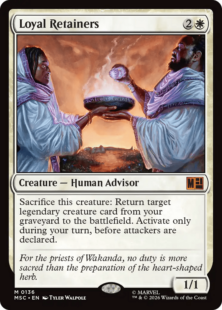 Loyal Retainers [Marvel Super Heroes Commander] MTG Single Magic: The Gathering  | Multizone: Comics And Games