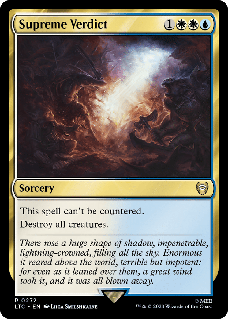 Supreme Verdict [The Lord of the Rings: Tales of Middle-Earth Commander] MTG Single Magic: The Gathering  | Multizone: Comics And Games