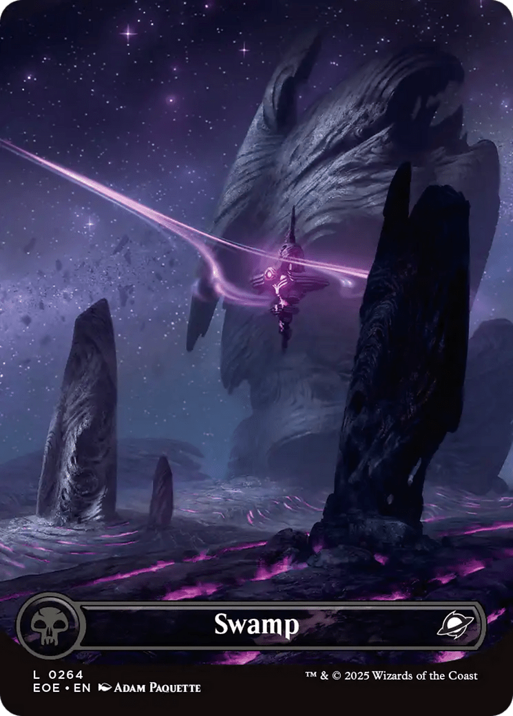 Swamp (0264) (Borderless) [Edge of Eternities] MTG Single Magic: The Gathering  | Multizone: Comics And Games