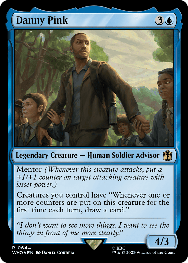 Danny Pink (Surge Foil) [Doctor Who] MTG Single Magic: The Gathering  | Multizone: Comics And Games