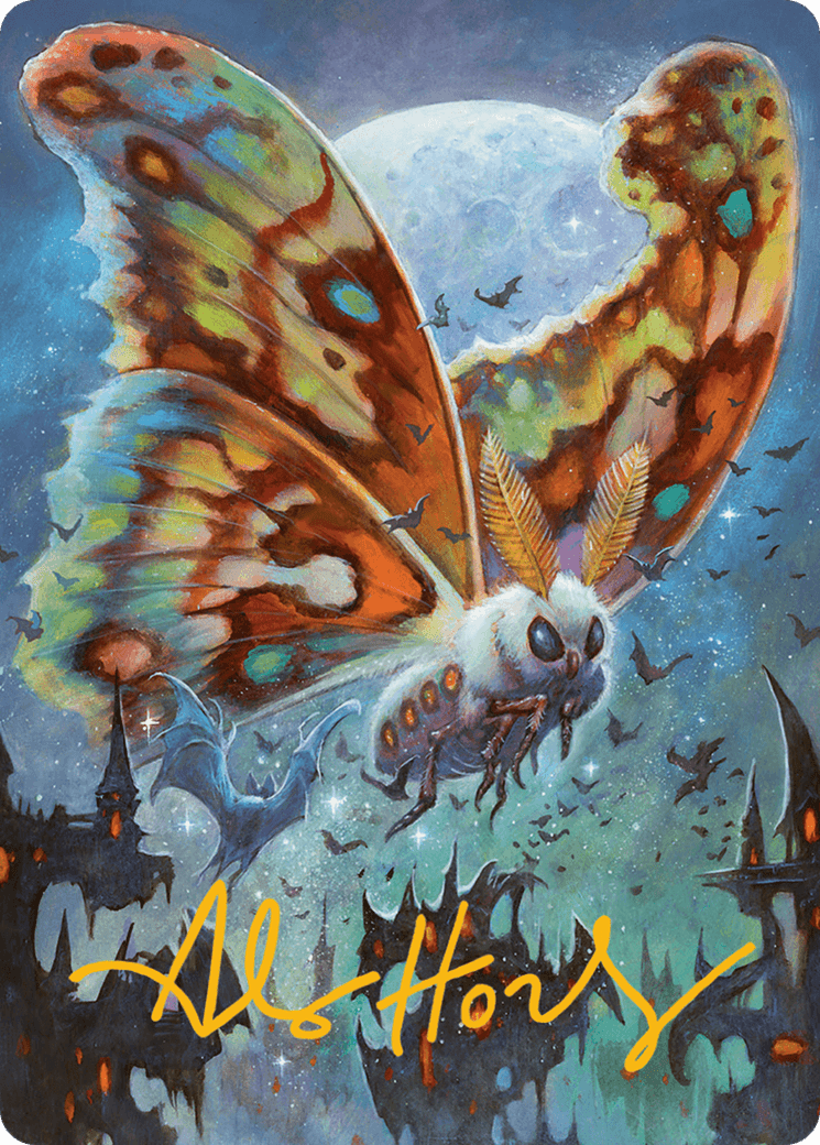 Luminous Broodmoth Art Card (Gold-Stamped Signature) [Bloomburrow Art Series] MTG Single Magic: The Gathering  | Multizone: Comics And Games