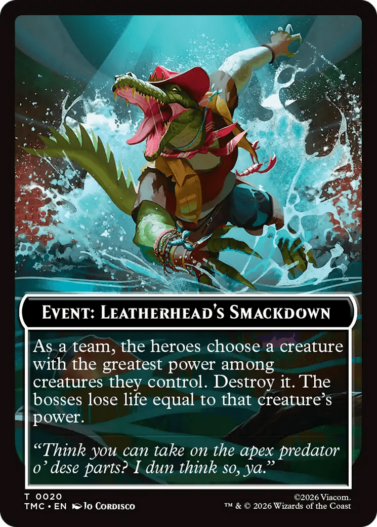 Event: Leatherhead's Smackdown [Teenage Mutant Ninja Turtles Commander Tokens] MTG Single Magic: The Gathering  | Multizone: Comics And Games