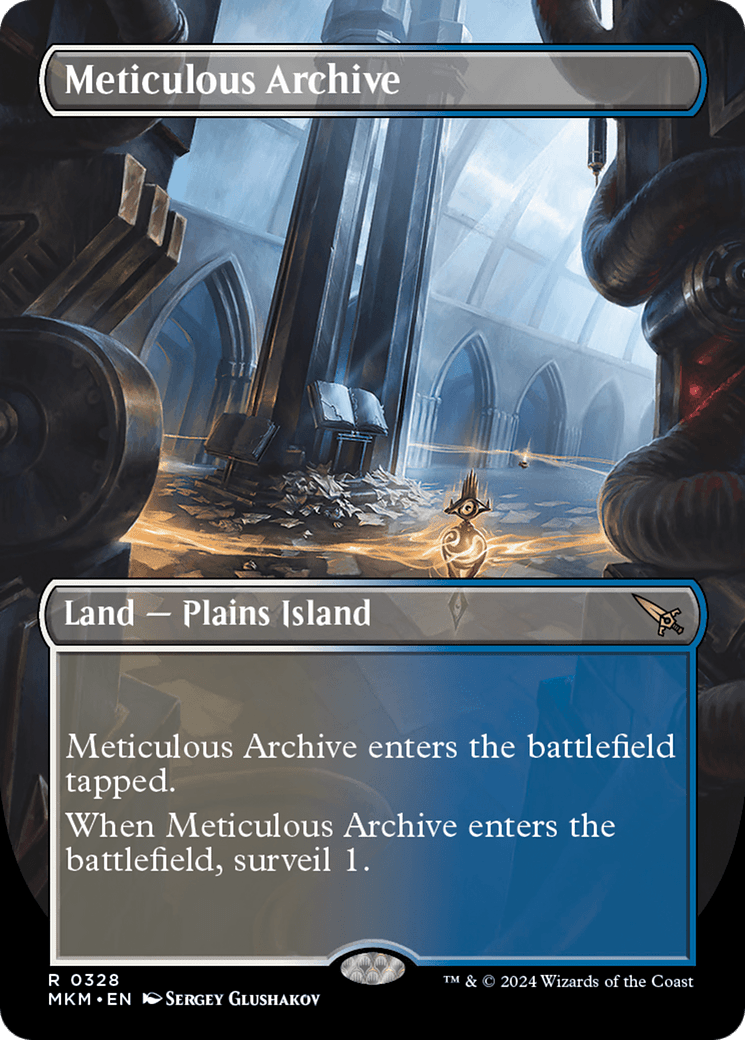 Meticulous Archive (Borderless) [Murders at Karlov Manor] MTG Single Magic: The Gathering  | Multizone: Comics And Games
