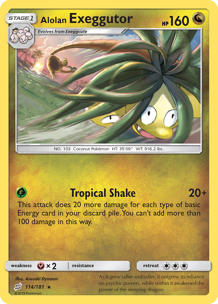 Alolan Exeggutor (114/181) [Sun & Moon: Team Up] Pokemon Single Pokémon  | Multizone: Comics And Games