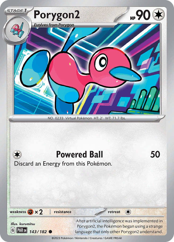 Porygon2 (143/182) [Scarlet & Violet: Paradox Rift] Pokemon Single Pokémon  | Multizone: Comics And Games