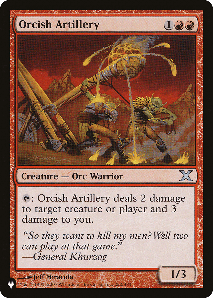 Orcish Artillery [The List] MTG Single Magic: The Gathering  | Multizone: Comics And Games