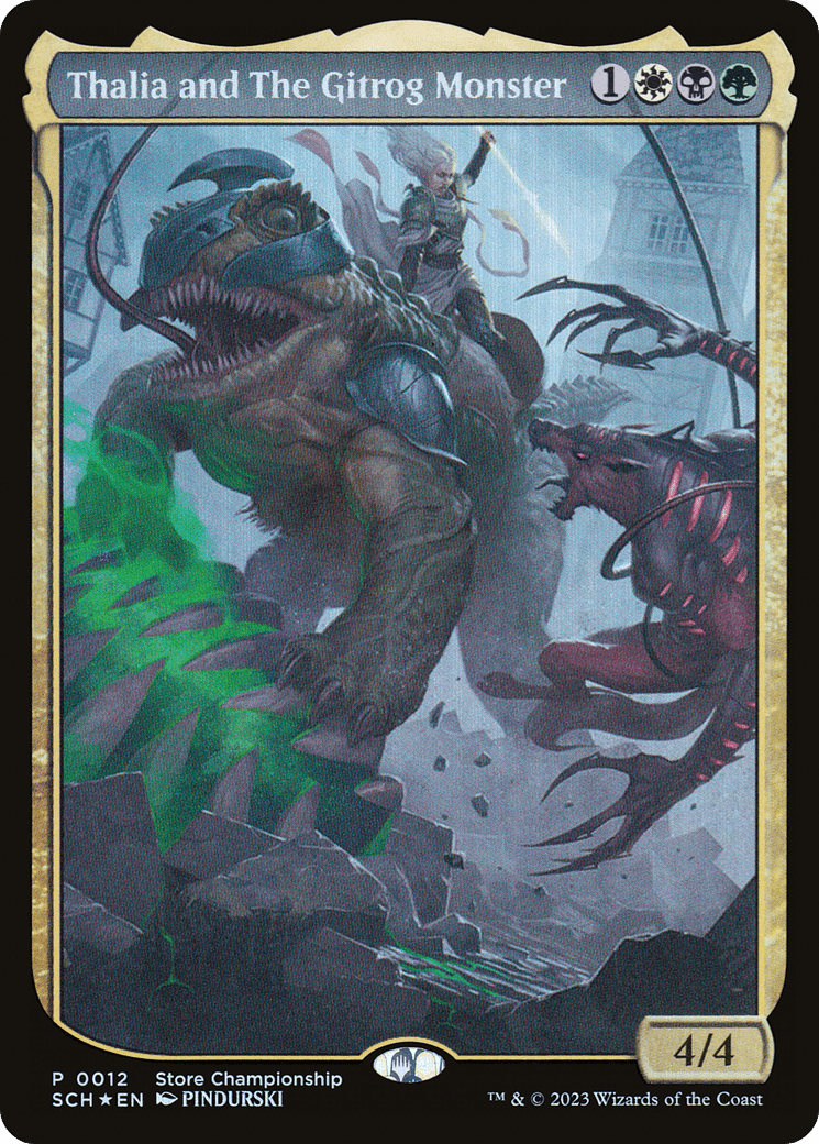 Thalia and The Gitrog Monster [Store Championships 2023] MTG Single Magic: The Gathering  | Multizone: Comics And Games