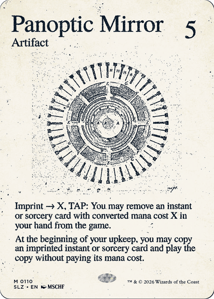 Panoptic Mirror (0110) [Secret Lair x MSCHF: The Zeta Set] MTG Single Magic: The Gathering  | Multizone: Comics And Games