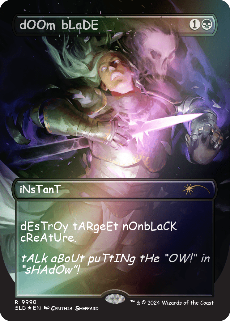 dOOm bLaDE (Rainbow Foil) [Secret Lair Drop Series] MTG Single Magic: The Gathering  | Multizone: Comics And Games