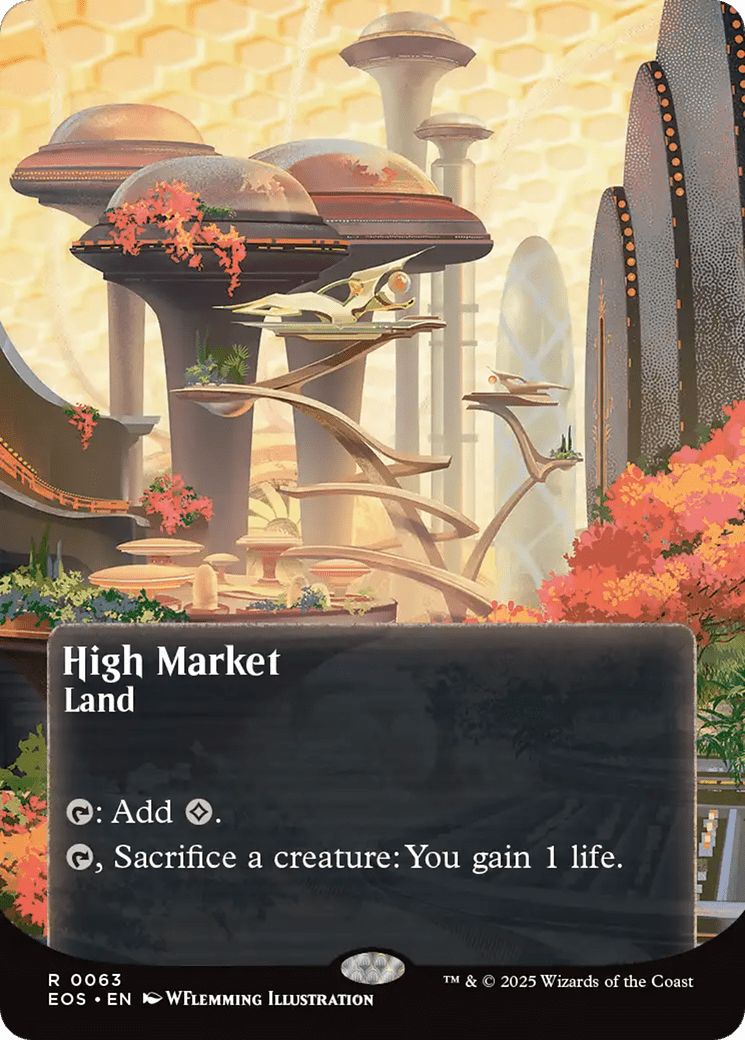 High Market (0063) (Borderless) [Edge of Eternities: Stellar Sights] MTG Single Magic: The Gathering  | Multizone: Comics And Games