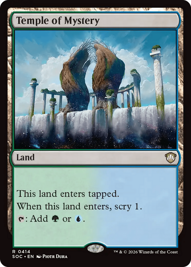 Temple of Mystery [Secrets of Strixhaven Commander] MTG Single Magic: The Gathering  | Multizone: Comics And Games
