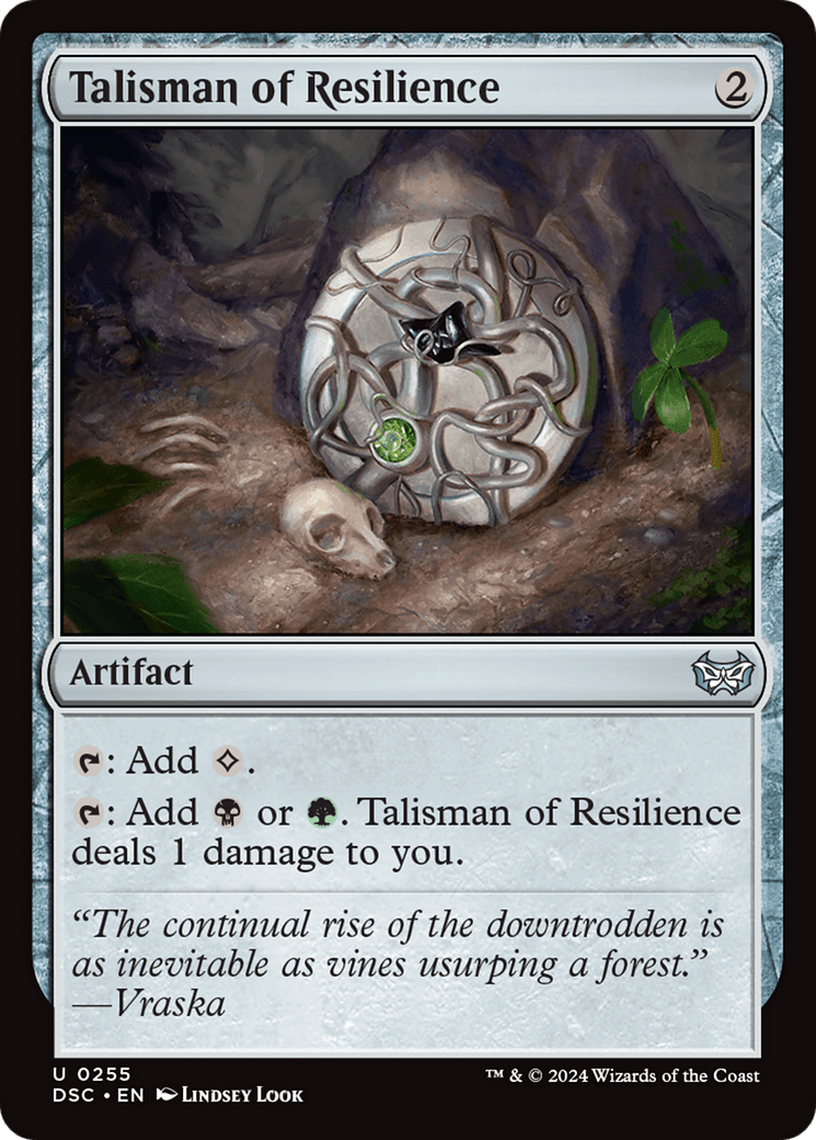Talisman of Resilience [Duskmourn: House of Horror Commander] MTG Single Magic: The Gathering  | Multizone: Comics And Games