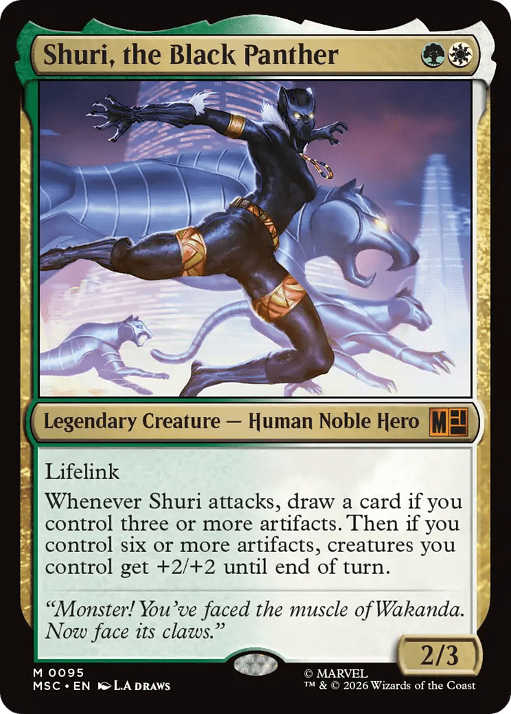 Shuri, the Black Panther [Marvel Super Heroes Commander] MTG Single Magic: The Gathering  | Multizone: Comics And Games