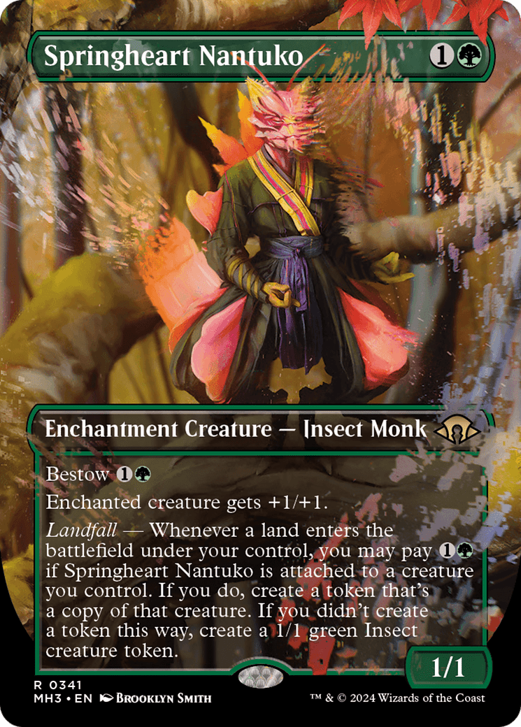 Springheart Nantuko (Borderless) [Modern Horizons 3] MTG Single Magic: The Gathering  | Multizone: Comics And Games