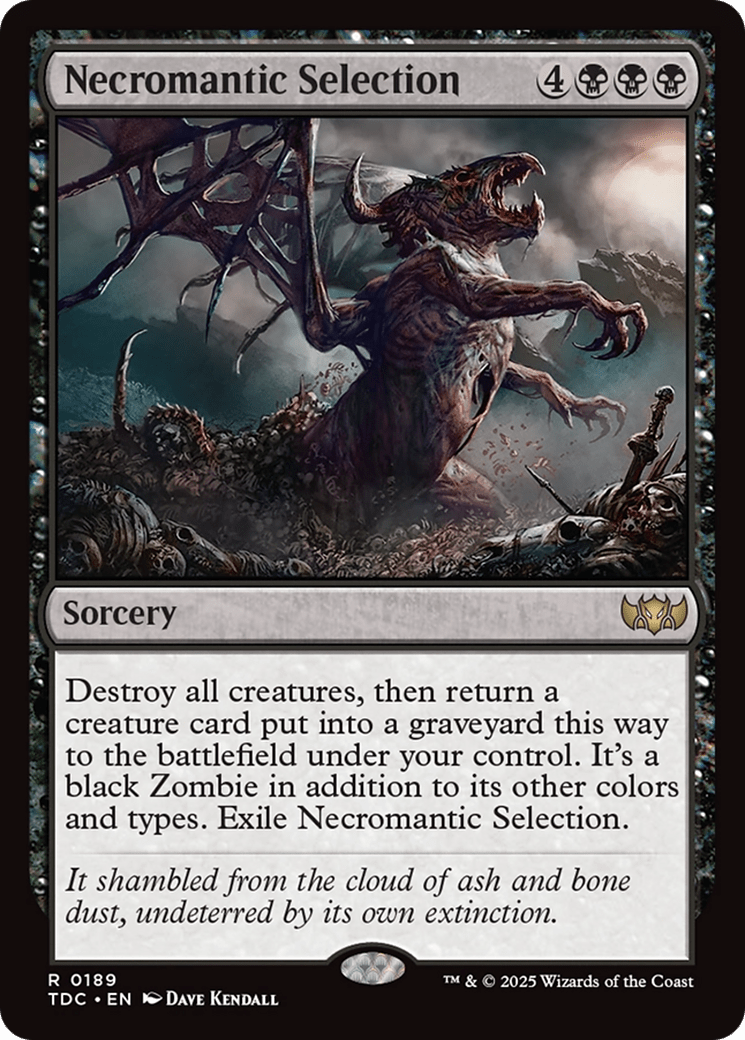 Necromantic Selection [Tarkir: Dragonstorm Commander] MTG Single Magic: The Gathering  | Multizone: Comics And Games