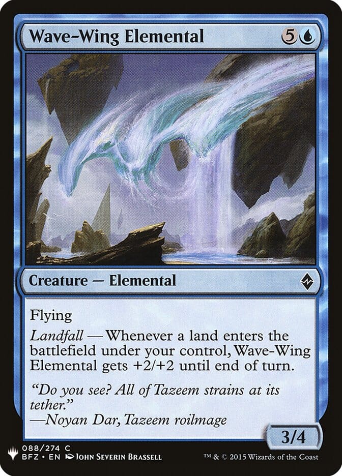 Wave-Wing Elemental [Mystery Booster] MTG Single Magic: The Gathering  | Multizone: Comics And Games