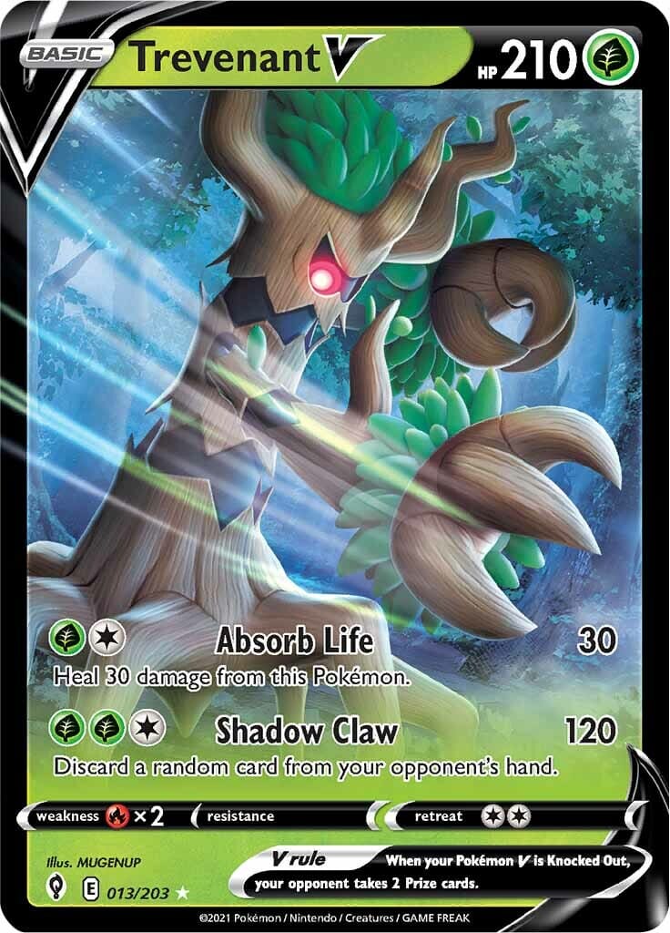 Trevenant V (013/203) [Sword & Shield: Evolving Skies] Pokemon Single Pokémon  | Multizone: Comics And Games
