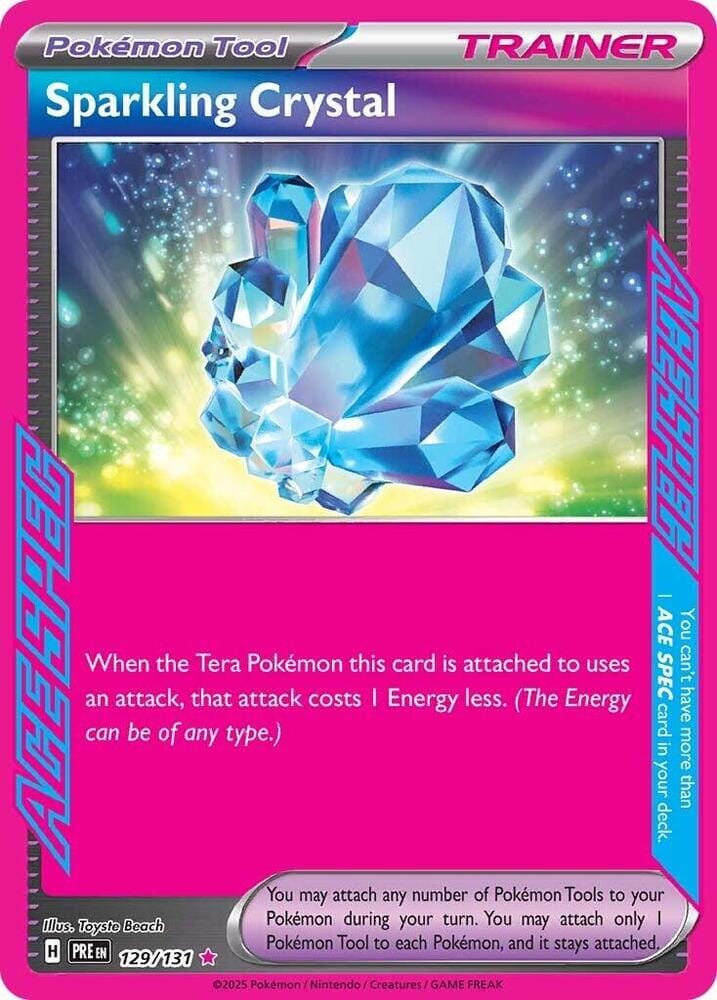 Sparkling Crystal (129/131) [Scarlet & Violet: Prismatic Evolutions] Pokemon Single Pokémon  | Multizone: Comics And Games