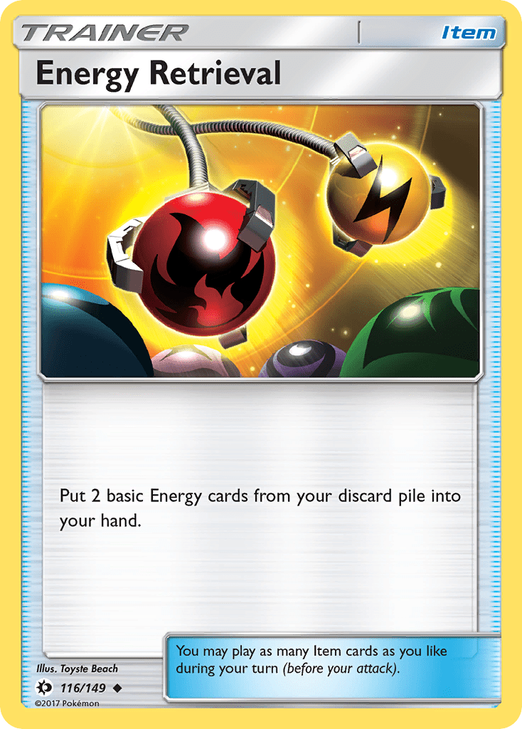 Energy Retrieval (116/149) [Sun & Moon: Base Set] Pokemon Single Pokémon  | Multizone: Comics And Games