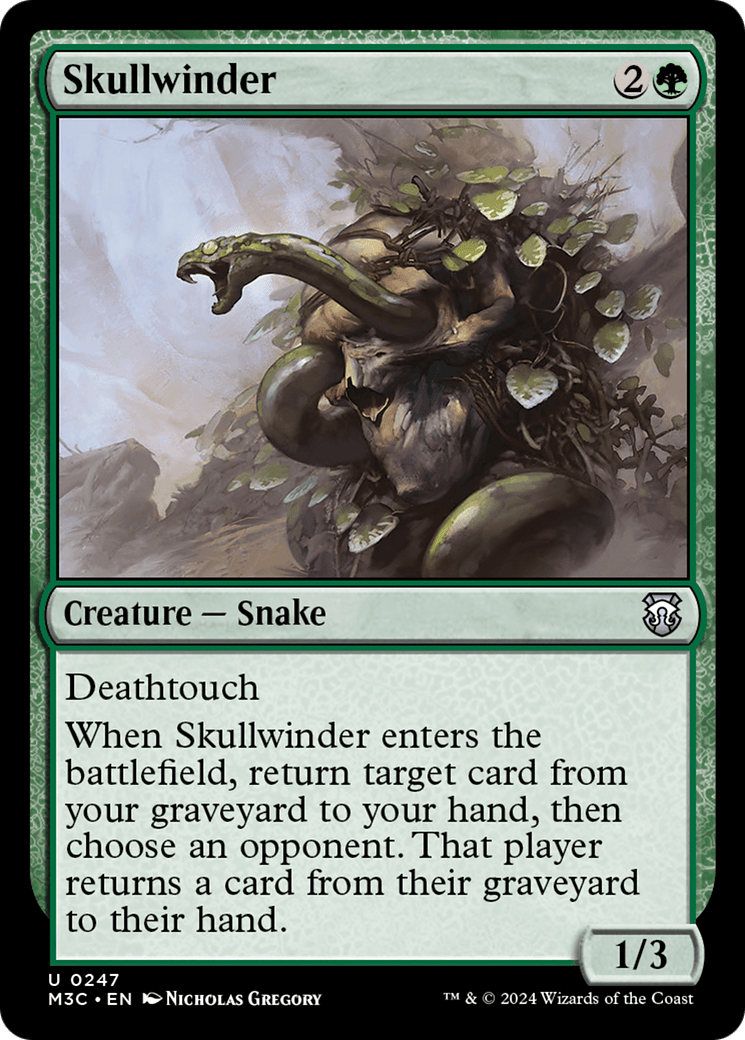 Skullwinder (Ripple Foil) [Modern Horizons 3 Commander] MTG Single Magic: The Gathering  | Multizone: Comics And Games