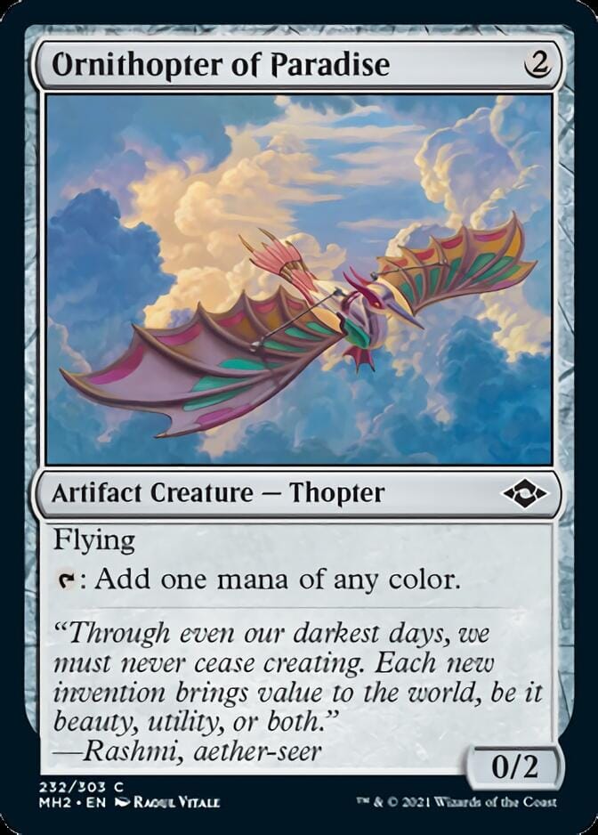 Ornithopter of Paradise [Modern Horizons 2] MTG Single Magic: The Gathering  | Multizone: Comics And Games