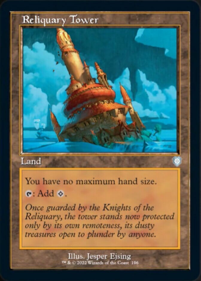 Reliquary Tower (Retro) [The Brothers' War Commander] MTG Single Magic: The Gathering  | Multizone: Comics And Games
