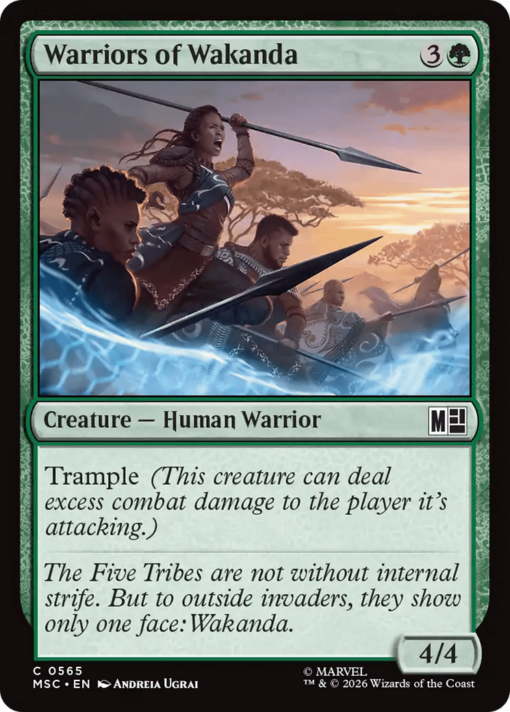 Warriors of Wakanda [Marvel Super Heroes Commander] MTG Single Magic: The Gathering  | Multizone: Comics And Games