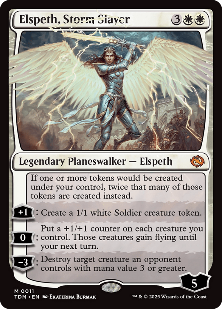 Elspeth, Storm Slayer [Tarkir: Dragonstorm] MTG Single Magic: The Gathering  | Multizone: Comics And Games
