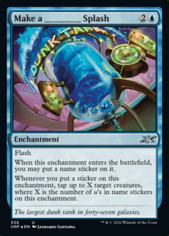 Make a _____ Splash (Galaxy Foil) [Unfinity] MTG Single Magic: The Gathering  | Multizone: Comics And Games