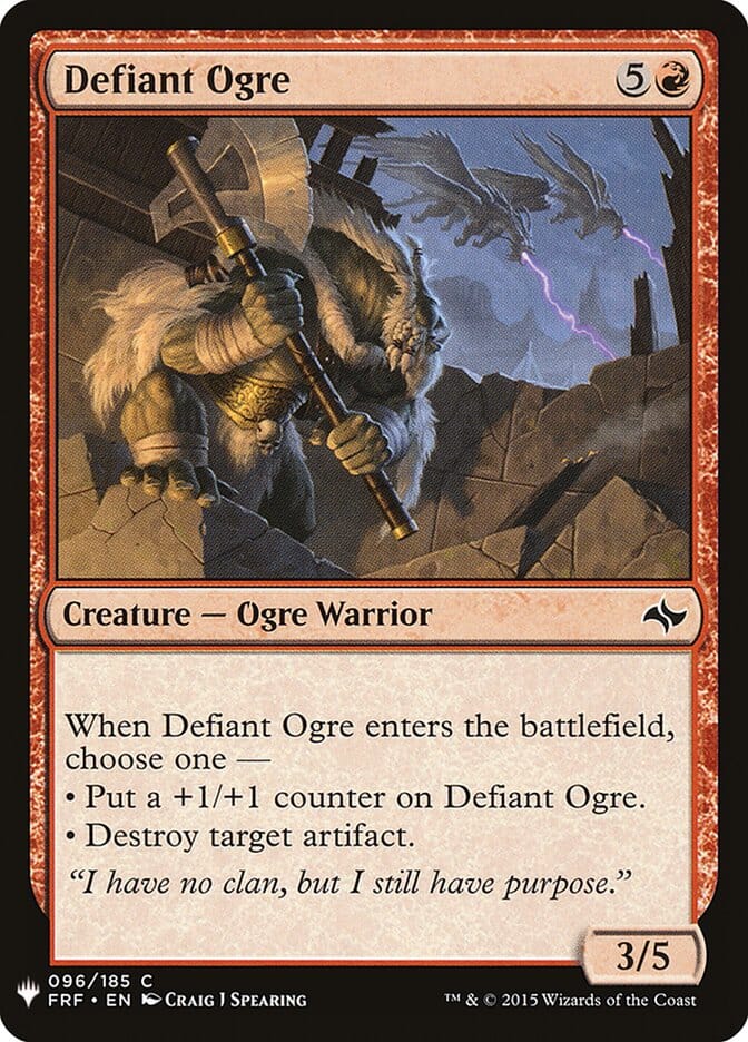 Defiant Ogre [Mystery Booster] MTG Single Magic: The Gathering  | Multizone: Comics And Games