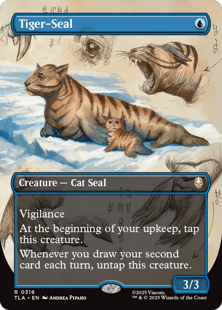 Tiger-Seal (Borderless) [Avatar: The Last Airbender] MTG Single Magic: The Gathering  | Multizone: Comics And Games