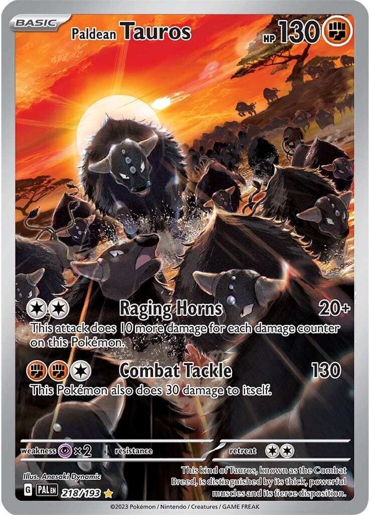 Paldean Tauros (218/193) [Scarlet & Violet: Paldea Evolved] Pokemon Single Pokémon  | Multizone: Comics And Games