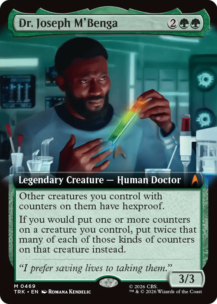 Dr. Joseph M'Benga (Extended Art) [Star Trek] MTG Single Magic: The Gathering  | Multizone: Comics And Games