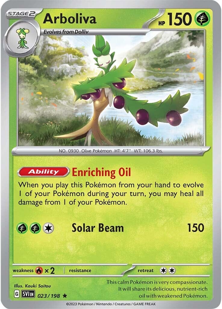 Arboliva (023/198) [Scarlet & Violet: Base Set] Pokemon Single Pokémon  | Multizone: Comics And Games