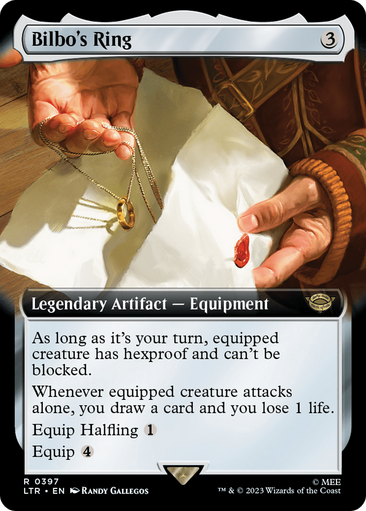 Bilbo's Ring (Extended Art) [The Lord of the Rings: Tales of Middle-Earth] MTG Single Magic: The Gathering  | Multizone: Comics And Games
