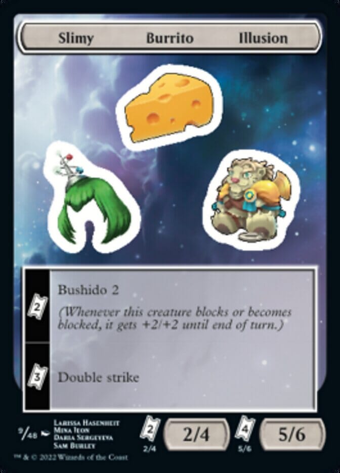 Slimy Burrito Illusion [Unfinity Stickers] MTG Single Magic: The Gathering  | Multizone: Comics And Games