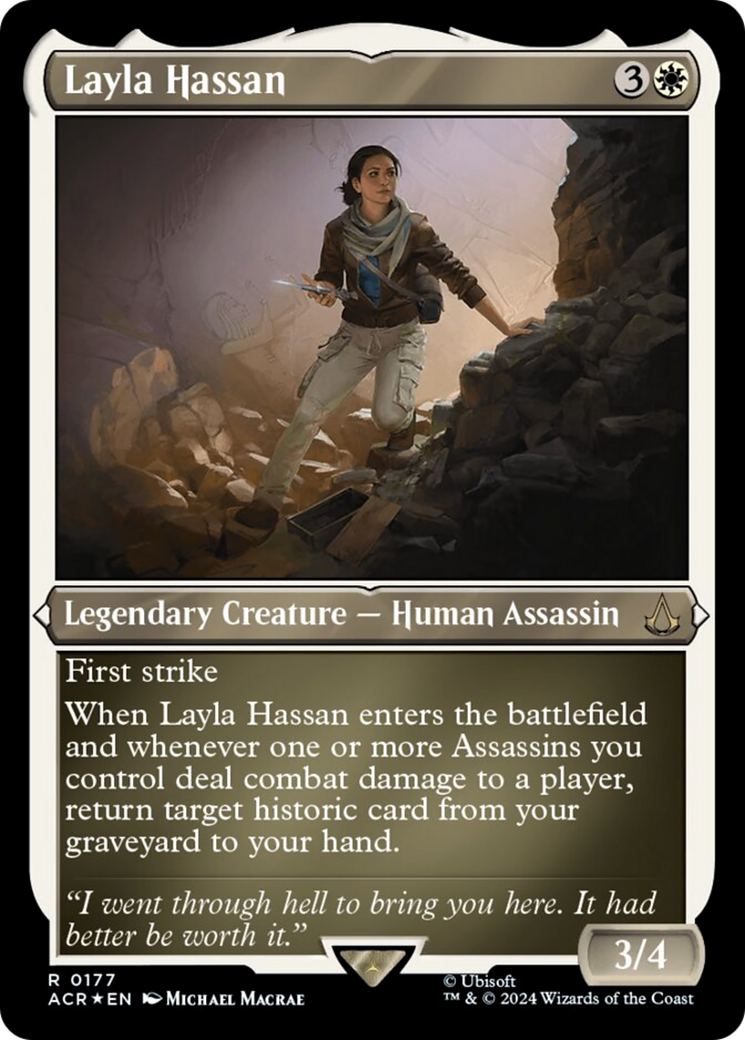 Layla Hassan (Foil Etched) [Assassin's Creed] | Multizone: Comics And Games