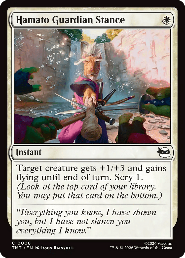 Hamato Guardian Stance [Teenage Mutant Ninja Turtles] MTG Single Magic: The Gathering  | Multizone: Comics And Games