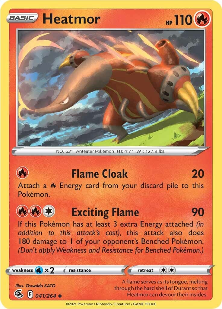Heatmor (041/264) [Sword & Shield: Fusion Strike] Pokemon Single Pokémon  | Multizone: Comics And Games