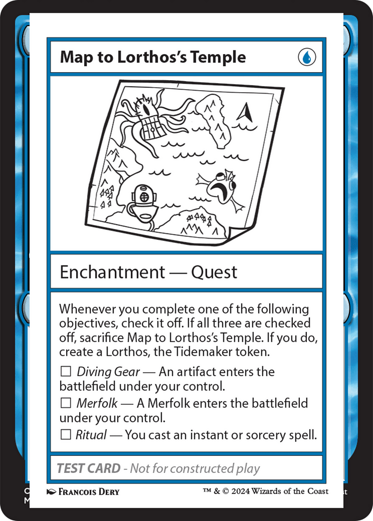 Map to Lorthos's Temple [Mystery Booster 2 Playtest Cards] MTG Single Magic: The Gathering  | Multizone: Comics And Games