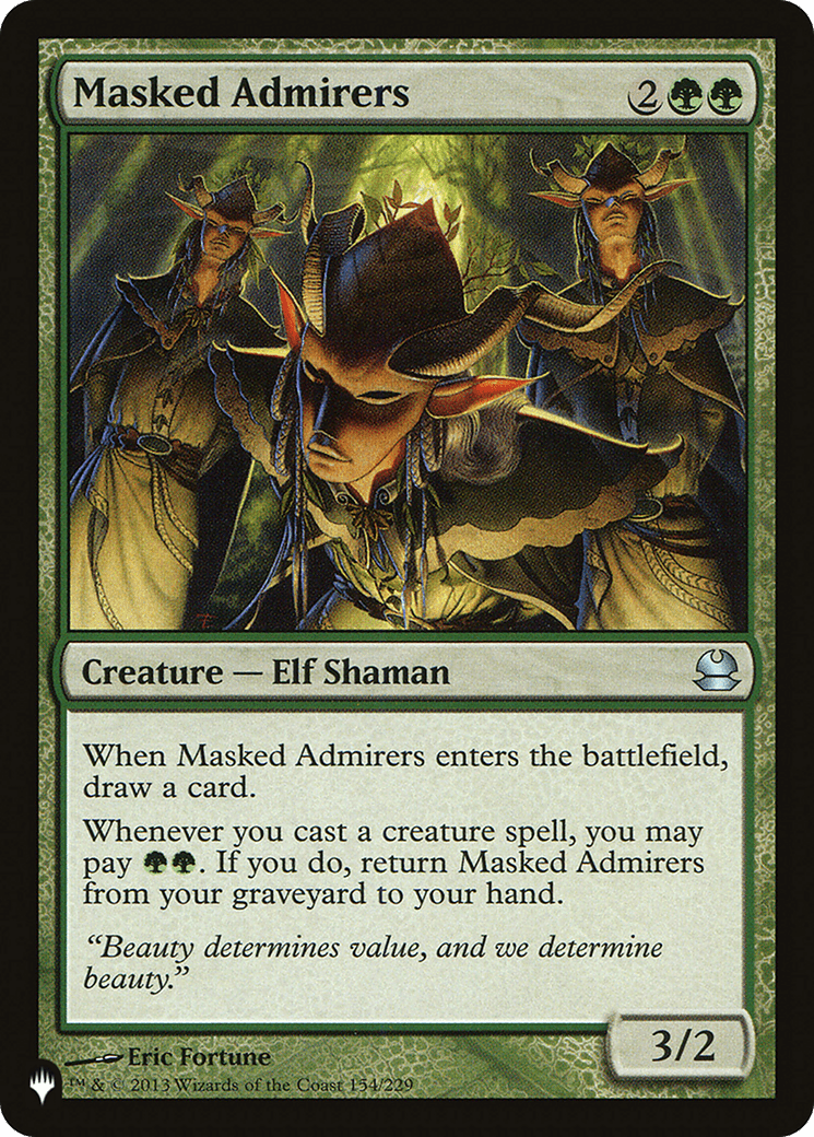 Masked Admirers [The List] MTG Single Magic: The Gathering  | Multizone: Comics And Games