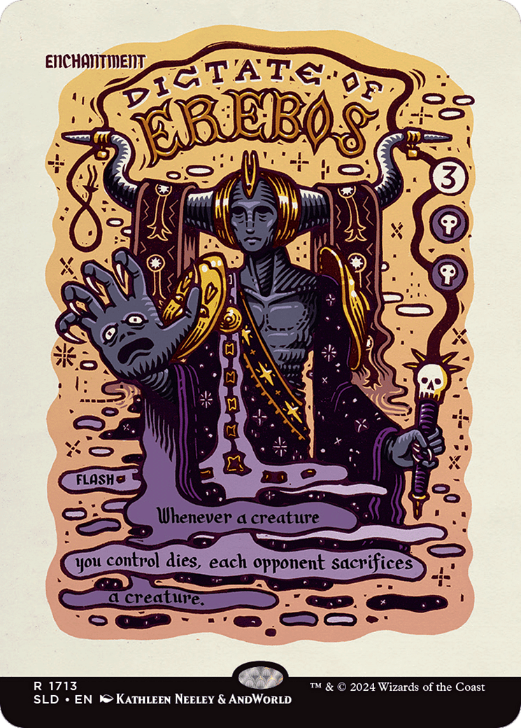 Dictate of Erebos (Rainbow Foil) [Secret Lair Drop Series] MTG Single Magic: The Gathering  | Multizone: Comics And Games