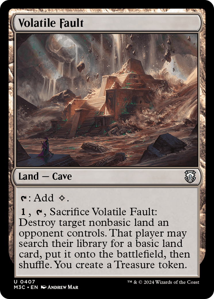Volatile Fault (Ripple Foil) [Modern Horizons 3 Commander] MTG Single Magic: The Gathering  | Multizone: Comics And Games
