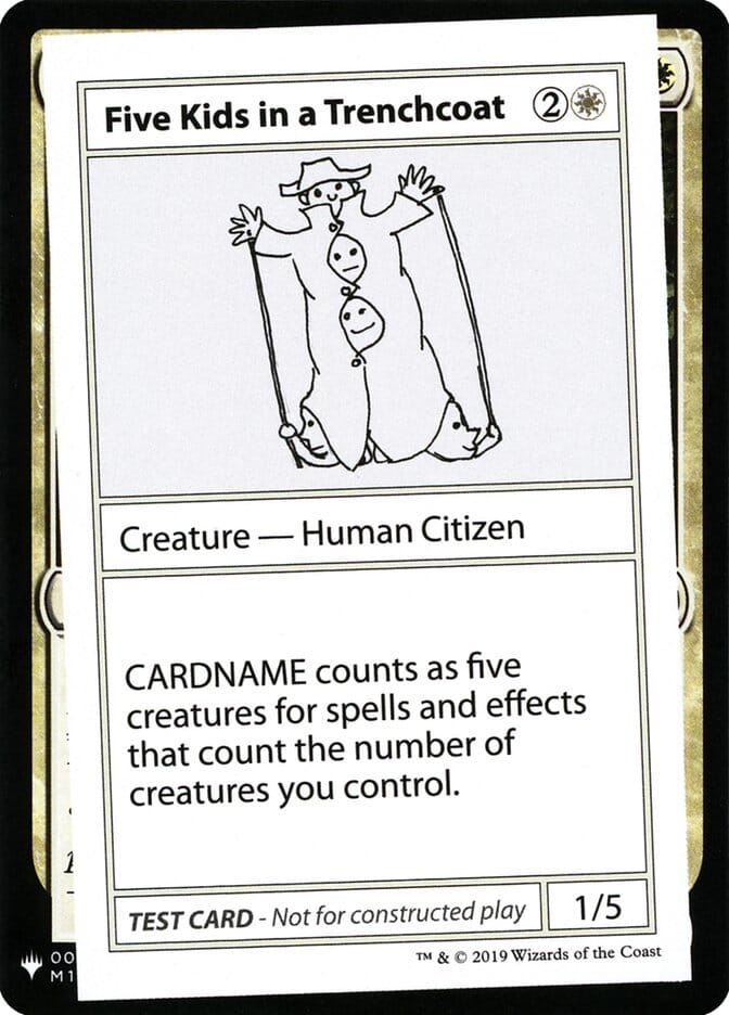 Five Kids in a Trenchcoat [Mystery Booster Playtest Cards] MTG Single Magic: The Gathering  | Multizone: Comics And Games