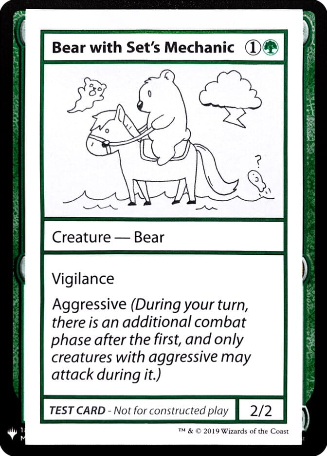 Bear with Set's Mechanic [Mystery Booster Playtest Cards] MTG Single Magic: The Gathering  | Multizone: Comics And Games