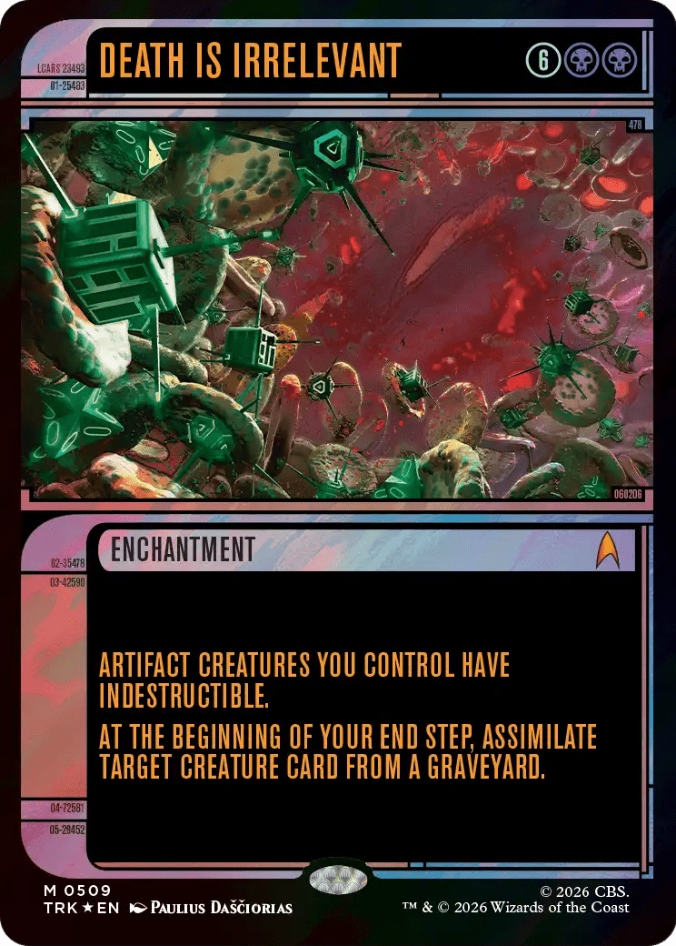 Death Is Irrelevant (Showcase) (Surge Foil) [Star Trek] MTG Single Magic: The Gathering  | Multizone: Comics And Games